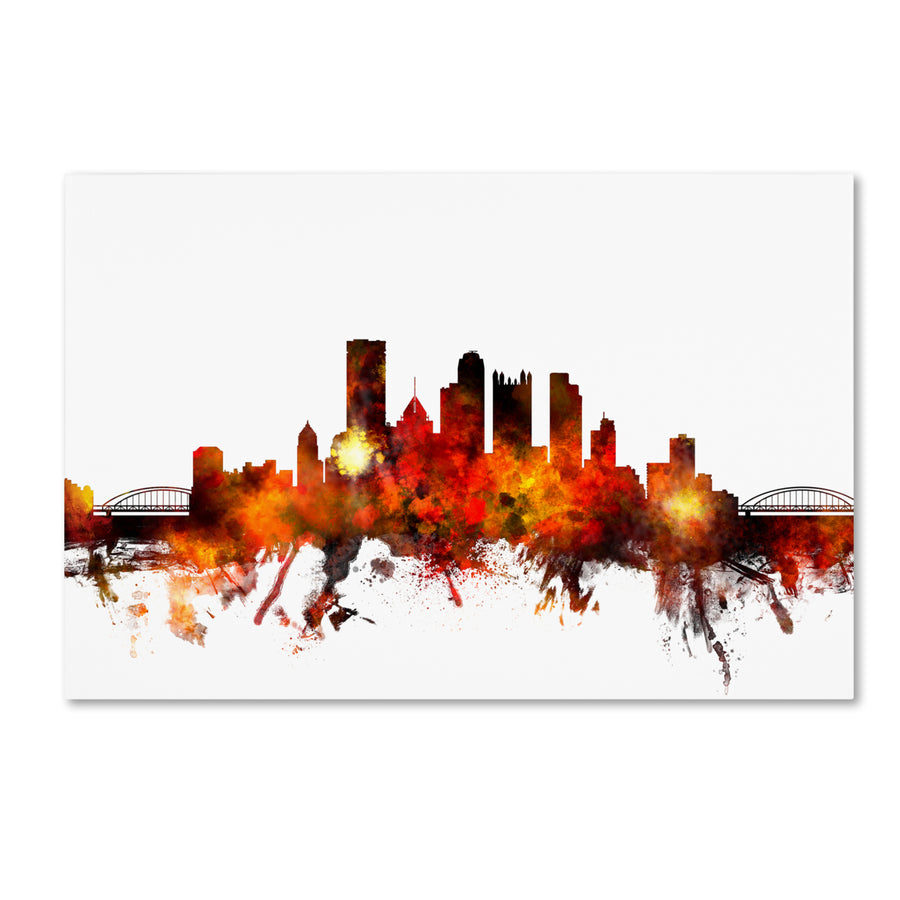 Michael Tompsett Pittsburgh Pennsylvania Skyline III Canvas Art 16 x 24 Image 1