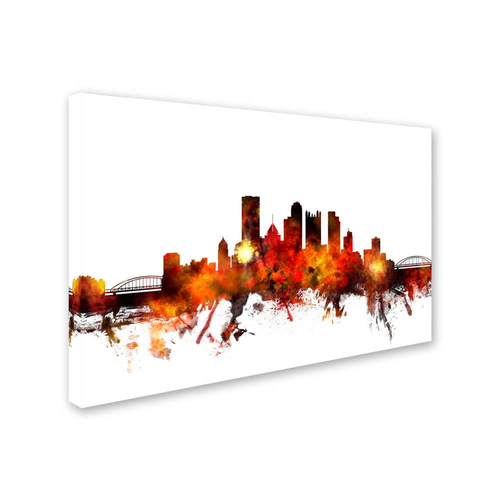 Michael Tompsett Pittsburgh Pennsylvania Skyline III Canvas Art 16 x 24 Image 2