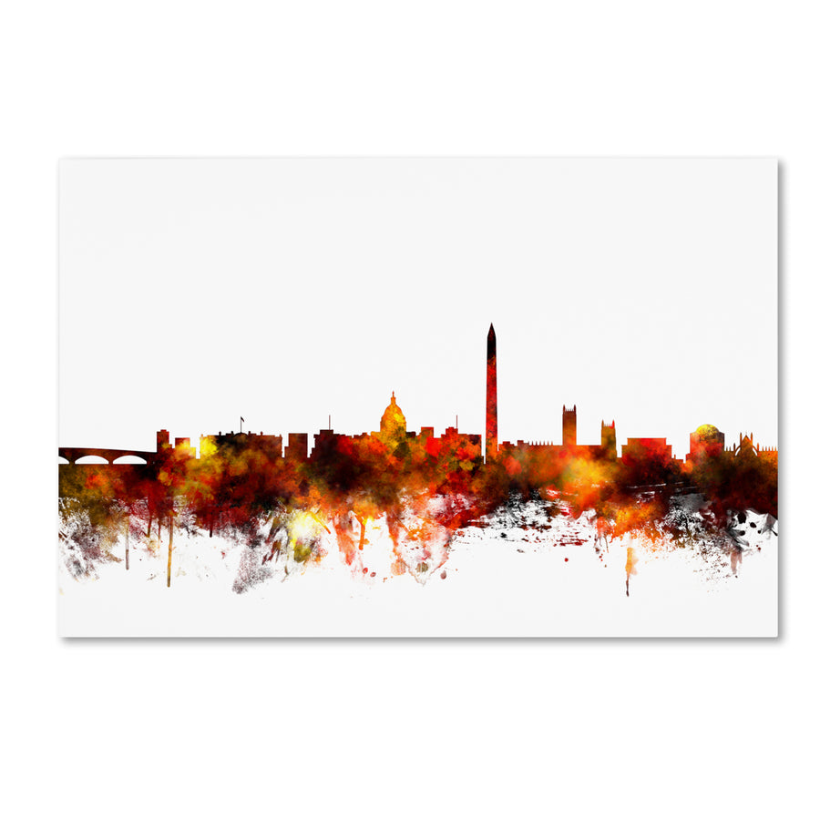 Michael Tompsett Washington DC Skyline IV Canvas Art 16 x 24 Image 1