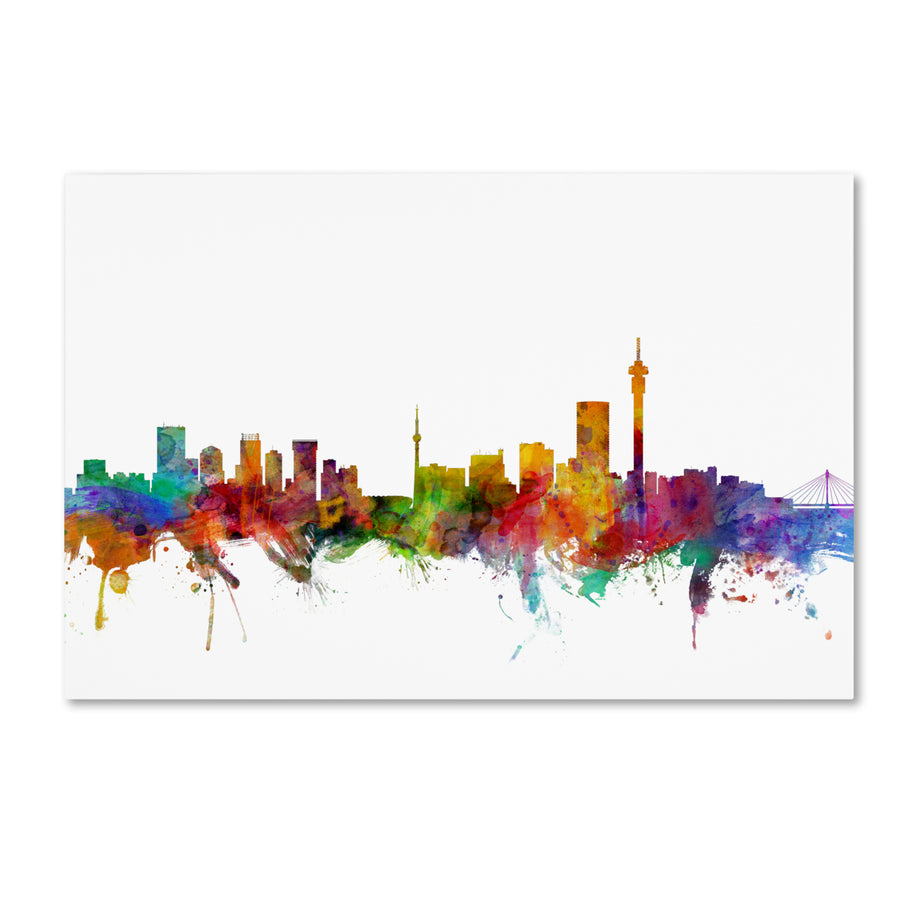 Michael Tompsett Johannesburg South Africa Skyline Canvas Art 16 x 24 Image 1