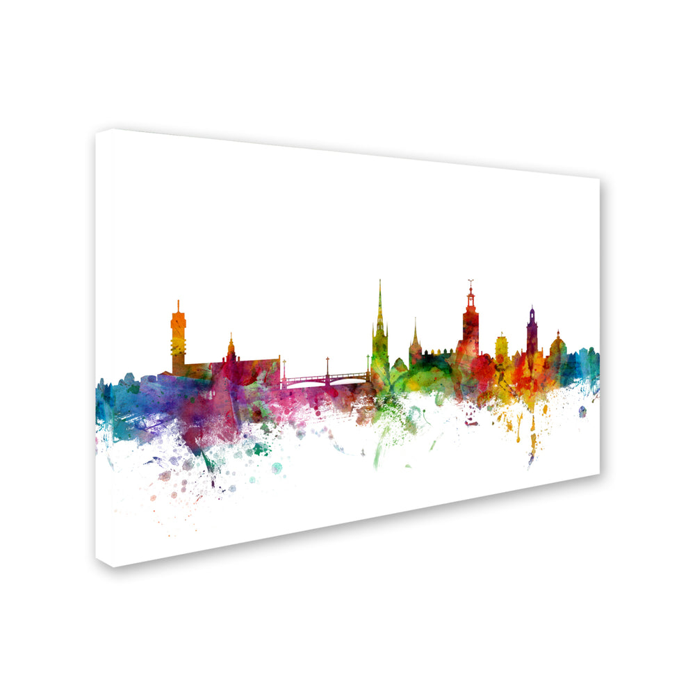 Michael Tompsett Stockholm Sweden Skyline Canvas Art 16 x 24 Image 2