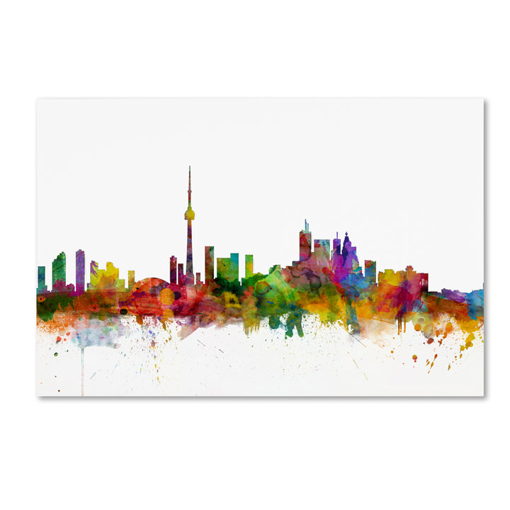 Michael Tompsett Toronto Canada Skyline IV Canvas Art 16 x 24 Image 1