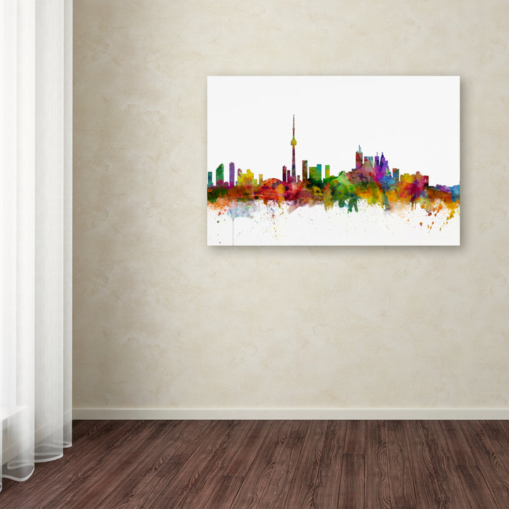 Michael Tompsett Toronto Canada Skyline IV Canvas Art 16 x 24 Image 3