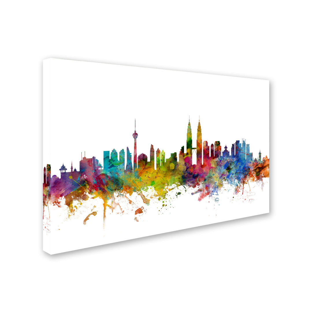 Michael Tompsett Kuala Lumpur Malaysia Skyline II Canvas Art 16 x 24 Image 2
