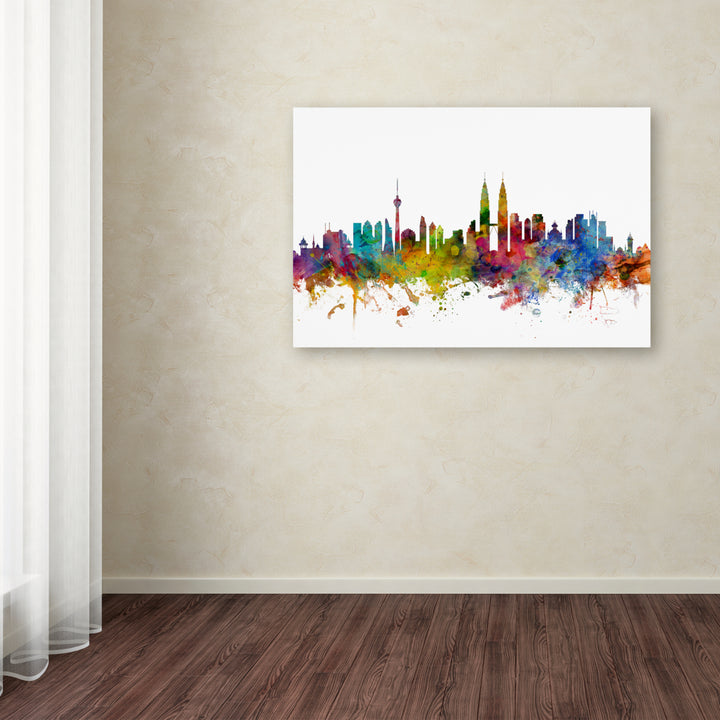 Michael Tompsett Kuala Lumpur Malaysia Skyline II Canvas Art 16 x 24 Image 3