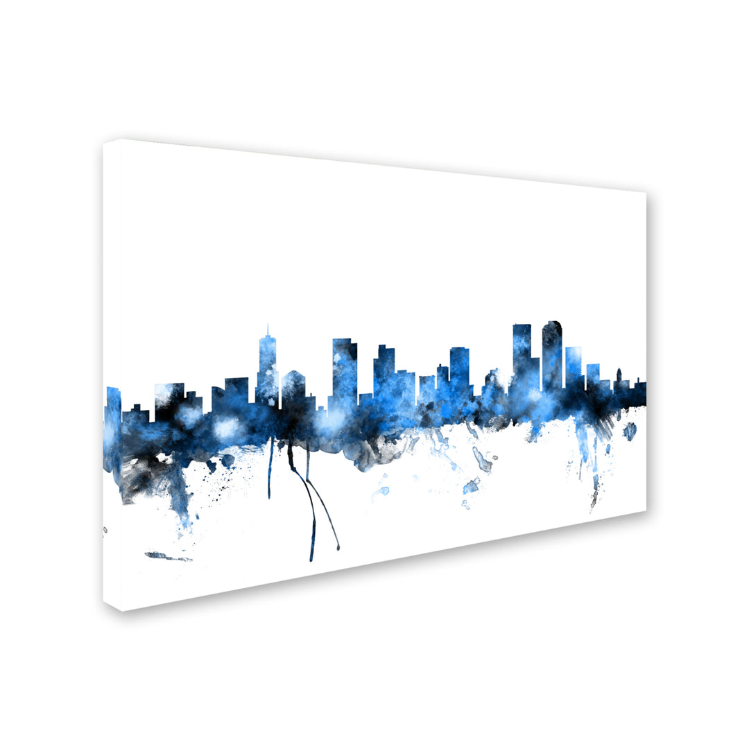 Michael Tompsett Denver Colorado Skyline III Canvas Art 16 x 24 Image 2