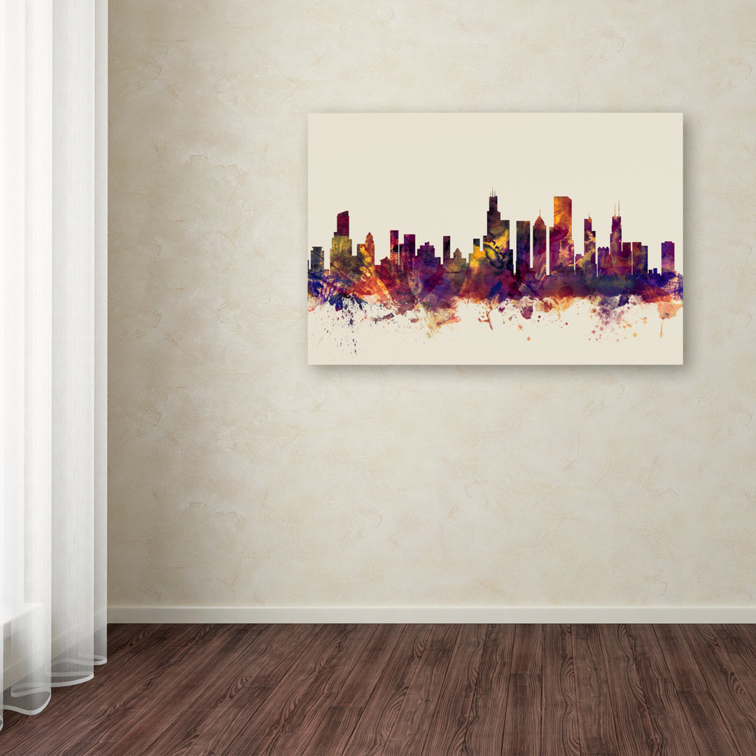 Michael Tompsett Chicago Illinois Skyline VII Canvas Art 16 x 24 Image 3