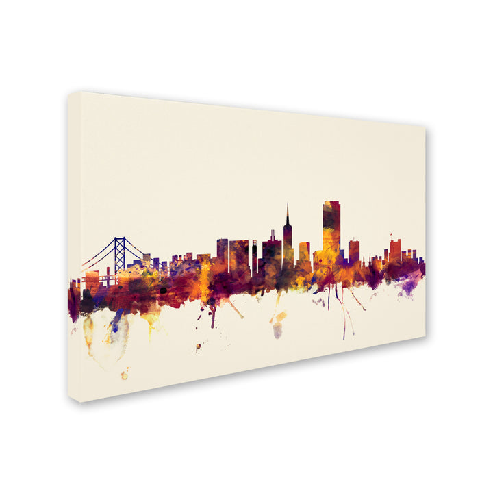 Michael Tompsett San Francisco City Skyline IV Canvas Art 16 x 24 Image 2