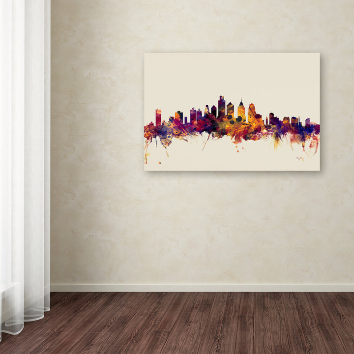 Michael Tompsett Philadelphia Skyline IV Canvas Art 16 x 24 Image 3