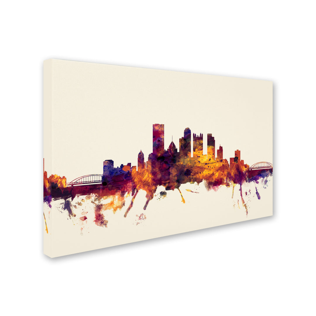 Michael Tompsett Pittsburgh Skyline IV Canvas Art 16 x 24 Image 2