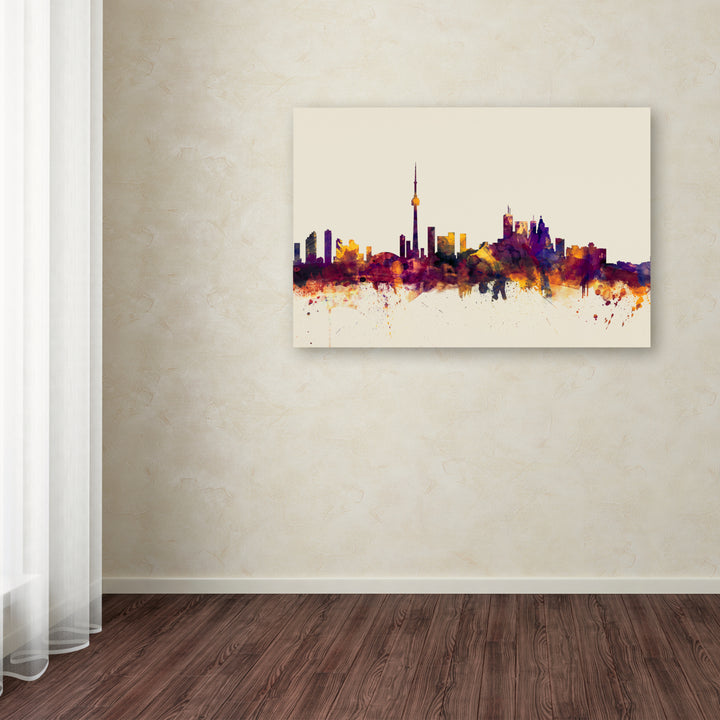 Michael Tompsett Toronto Canada Skyline VI Canvas Art 16 x 24 Image 3