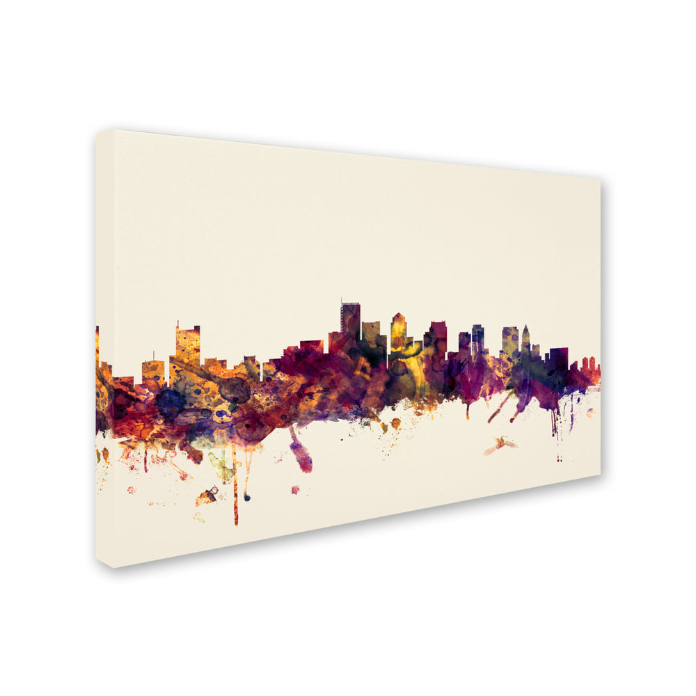Michael Tompsett Boston Massachusetts Skyline III Canvas Art 16 x 24 Image 2