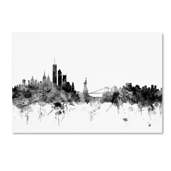 Michael Tompsett  York Skyline BandW Canvas Art 16 x 24 Image 1