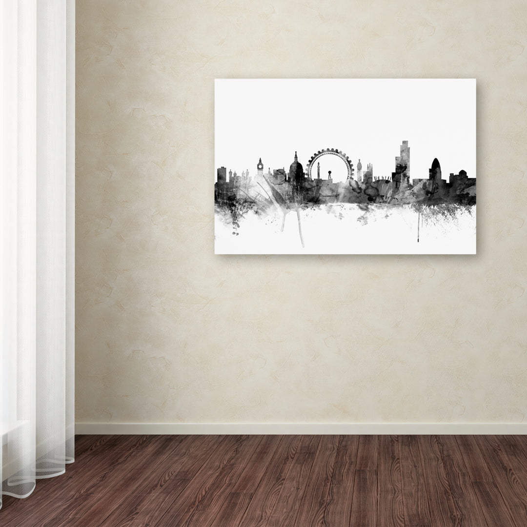 Michael Tompsett London England Skyline BandW 2 Canvas Art 16 x 24 Image 3