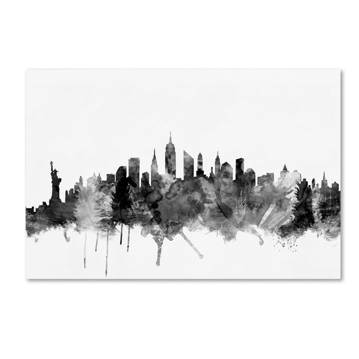 Michael Tompsett  York City Skyline BandW Canvas Art 16 x 24 Image 1