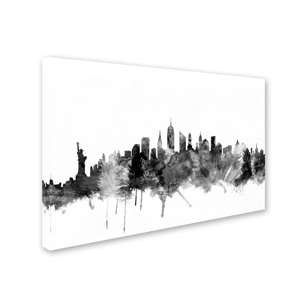 Michael Tompsett  York City Skyline BandW Canvas Art 16 x 24 Image 2