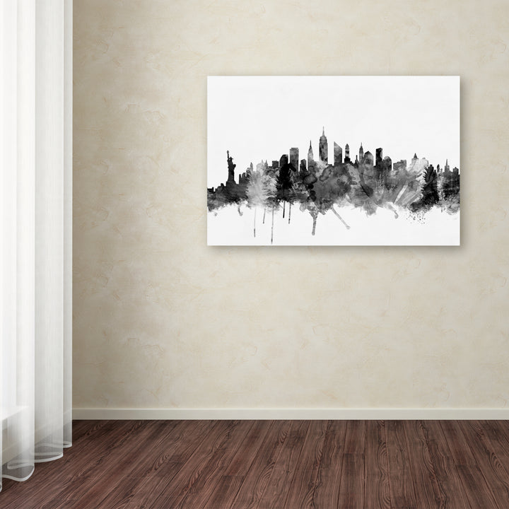 Michael Tompsett  York City Skyline BandW Canvas Art 16 x 24 Image 3