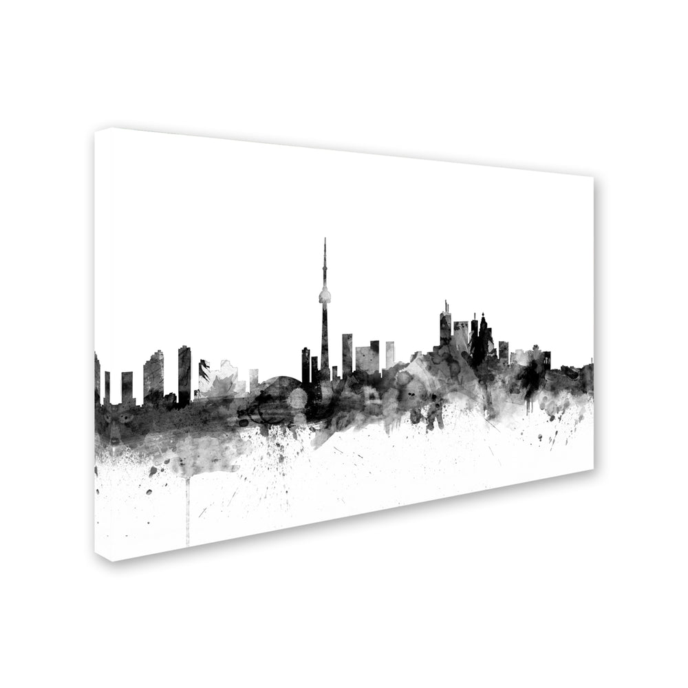 Michael Tompsett Toronto Canada Skyline BandW Canvas Art 16 x 24 Image 2
