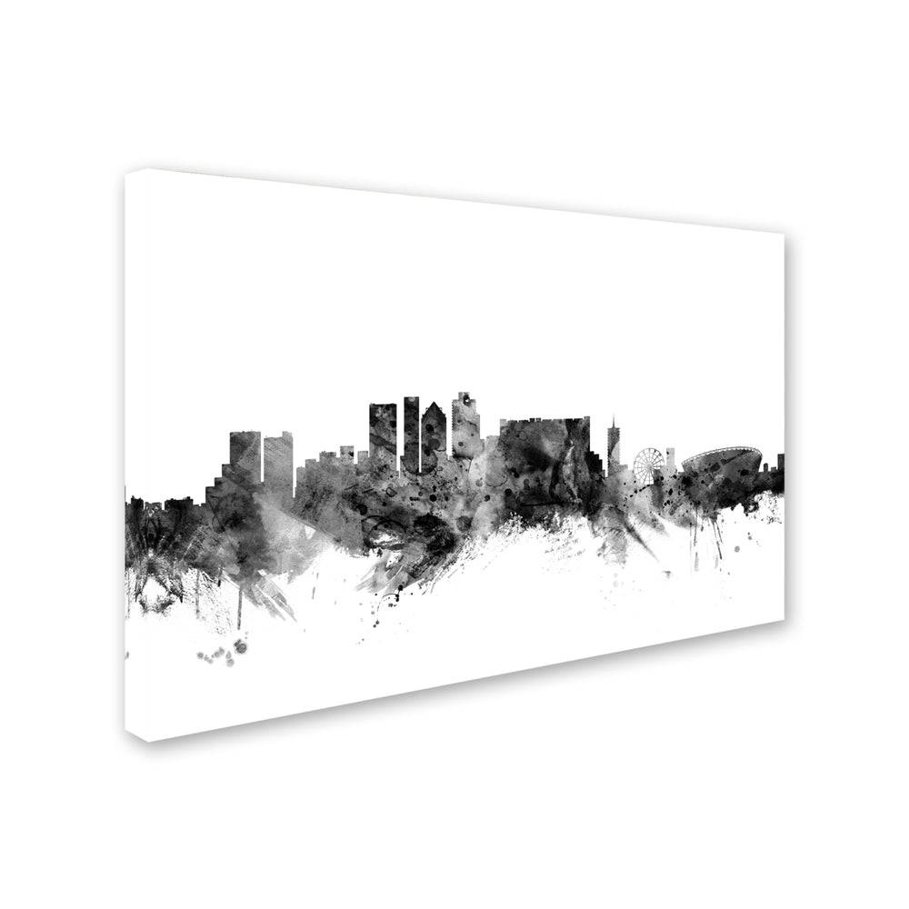 Michael Tompsett Cape Town S Africa Skyline BandW Canvas Art 16 x 24 Image 2