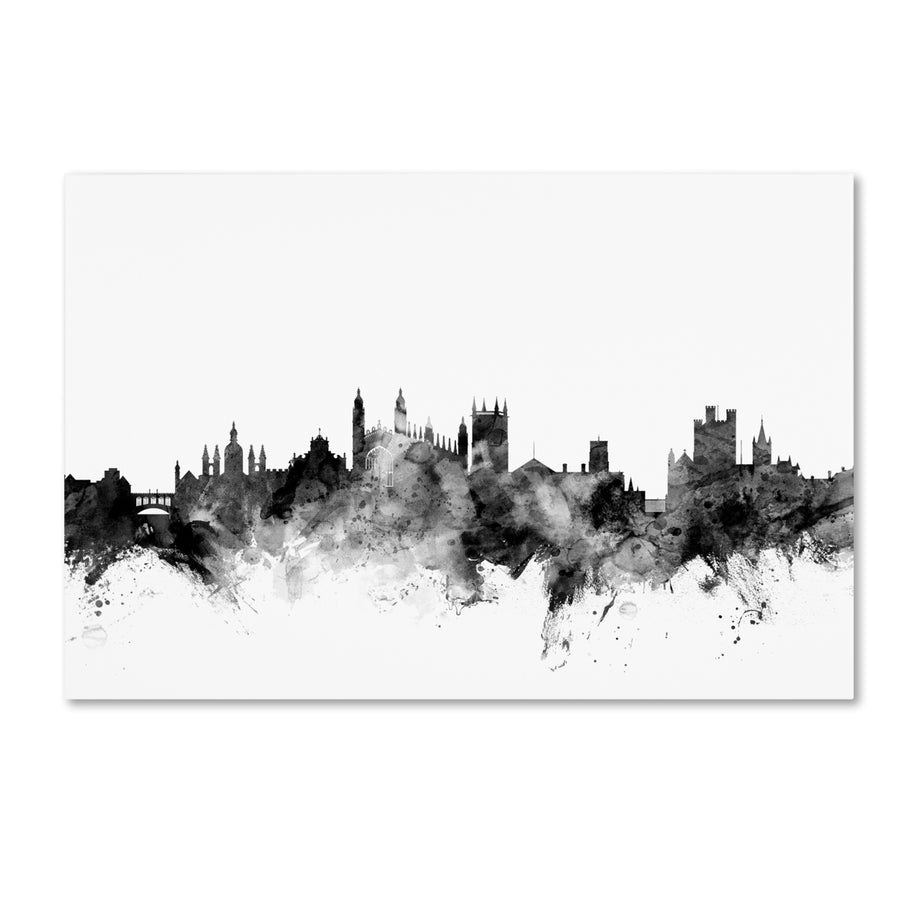 Michael Tompsett Cambridge England Skyline BandW Canvas Art 16 x 24 Image 1
