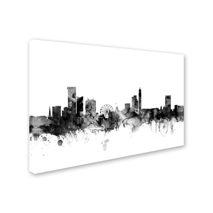 Michael Tompsett Birmingham England Skyline BandW Canvas Art 16 x 24 Image 2