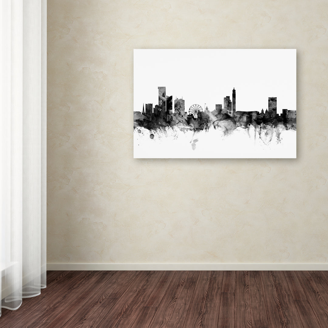 Michael Tompsett Birmingham England Skyline BandW Canvas Art 16 x 24 Image 3