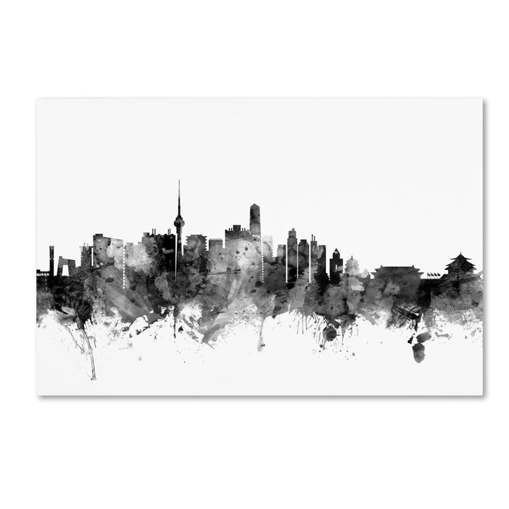 Michael Tompsett Beijing China Skyline BandW Canvas Art 16 x 24 Image 1