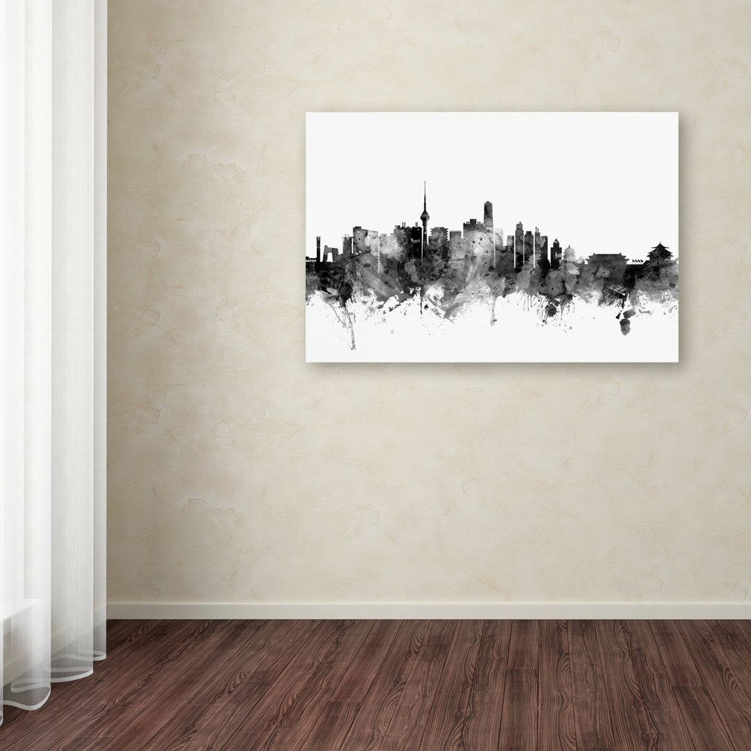 Michael Tompsett Beijing China Skyline BandW Canvas Art 16 x 24 Image 3