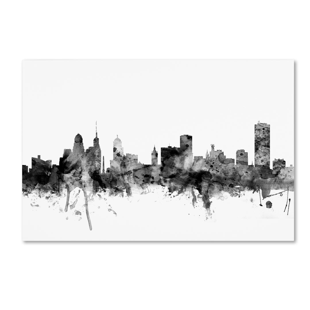 Michael Tompsett Buffalo York Skyline BandW Canvas Art 16 x 24 Image 1