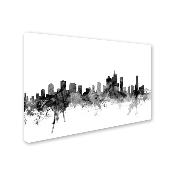 Michael Tompsett Brisbane Australia Skyline BandW Canvas Art 16 x 24 Image 2