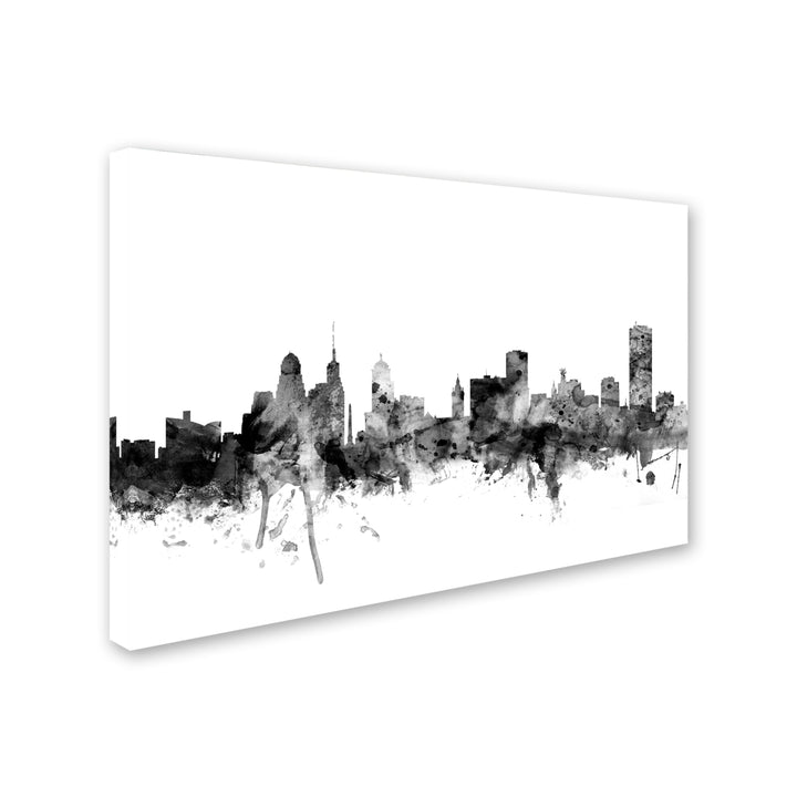 Michael Tompsett Buffalo York Skyline BandW Canvas Art 16 x 24 Image 2