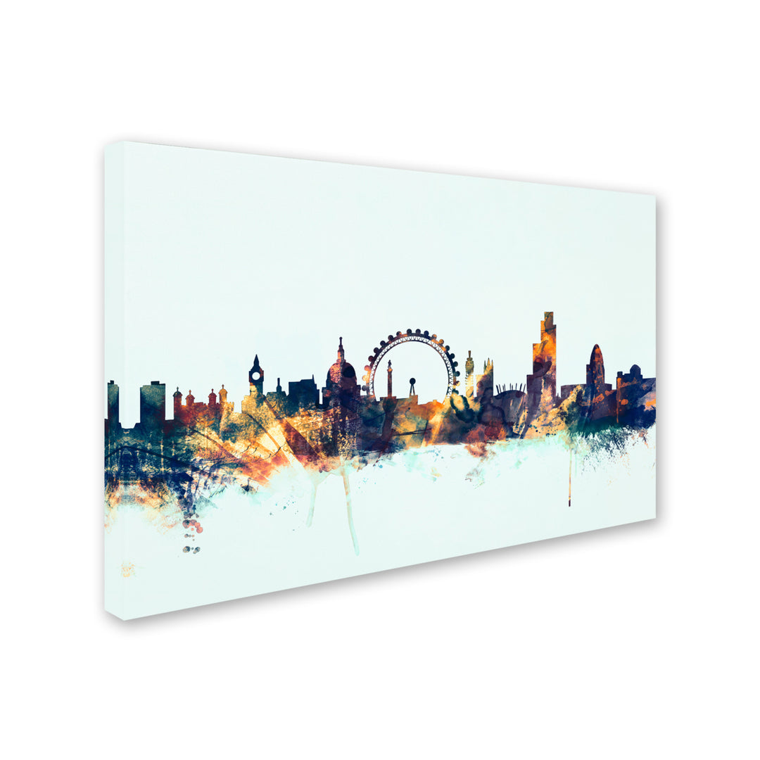 Michael Tompsett London England Skyline Blue 2 Canvas Art 16 x 24 Image 2