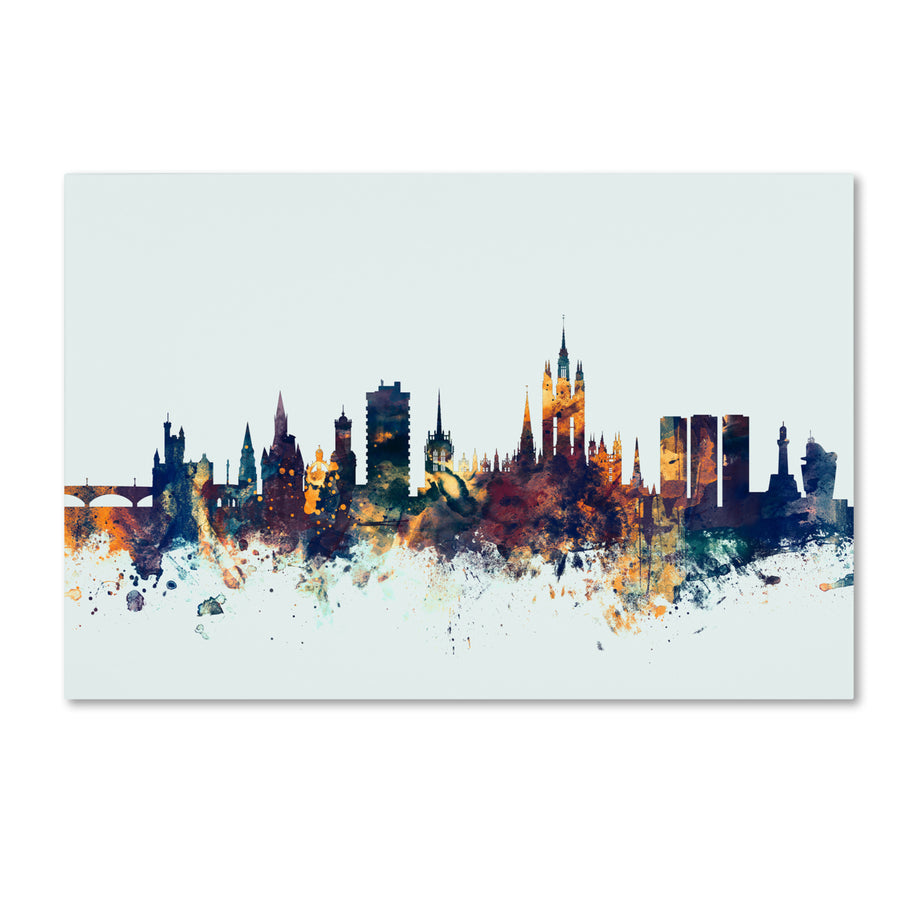 Michael Tompsett Aberdeen Scotland Skyline Blue Canvas Art 16 x 24 Image 1