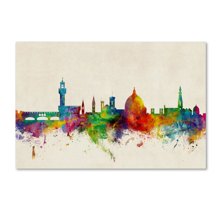 Michael Tompsett Florence Italy Skyline Beige Canvas Art 16 x 24 Image 1