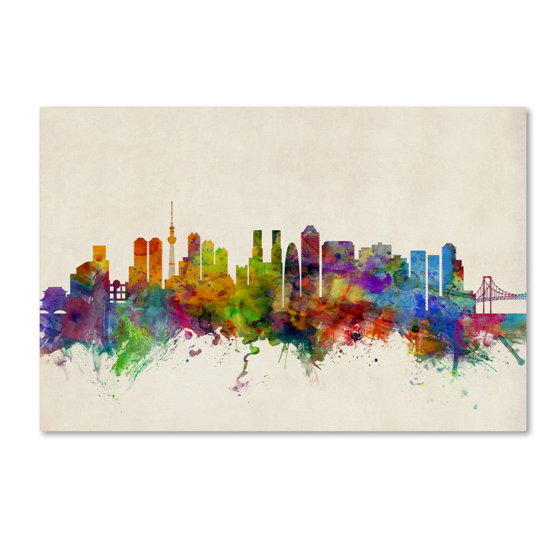 Michael Tompsett Tokyo Japan Skyline II Canvas Art 16 x 24 Image 1