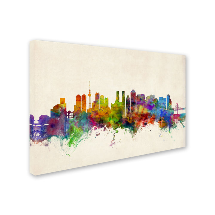 Michael Tompsett Tokyo Japan Skyline II Canvas Art 16 x 24 Image 2