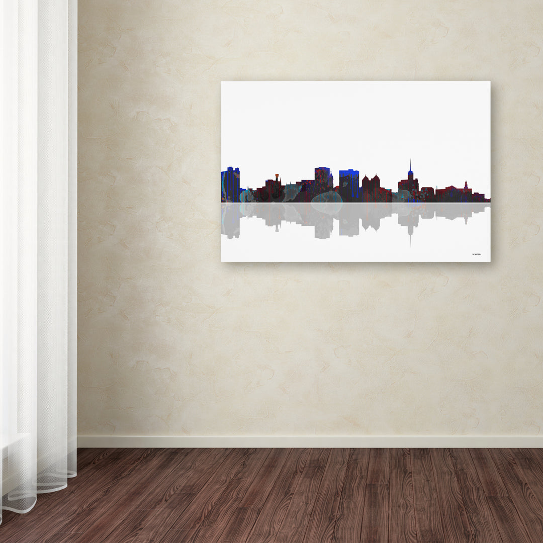 Marlene Watson Buffalo York Skyline Canvas Art 16 x 24 Image 3