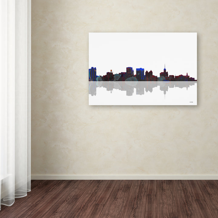 Marlene Watson Buffalo York Skyline Canvas Art 16 x 24 Image 3