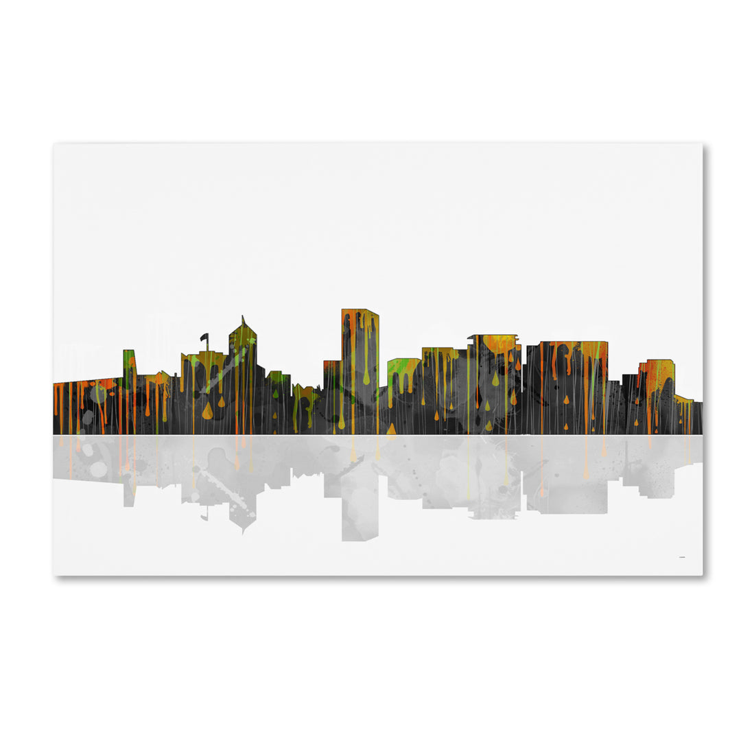 Marlene Watson Portland Oregon Skyline Canvas Art 16 x 24 Image 1