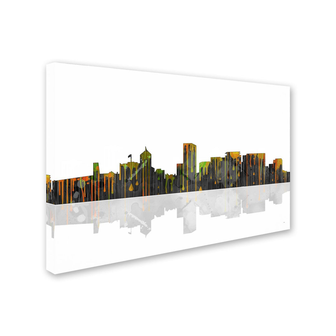 Marlene Watson Portland Oregon Skyline Canvas Art 16 x 24 Image 2