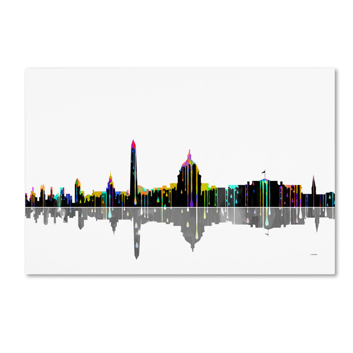 Marlene Watson Washington DC Skyline Canvas Art 16 x 24 Image 1