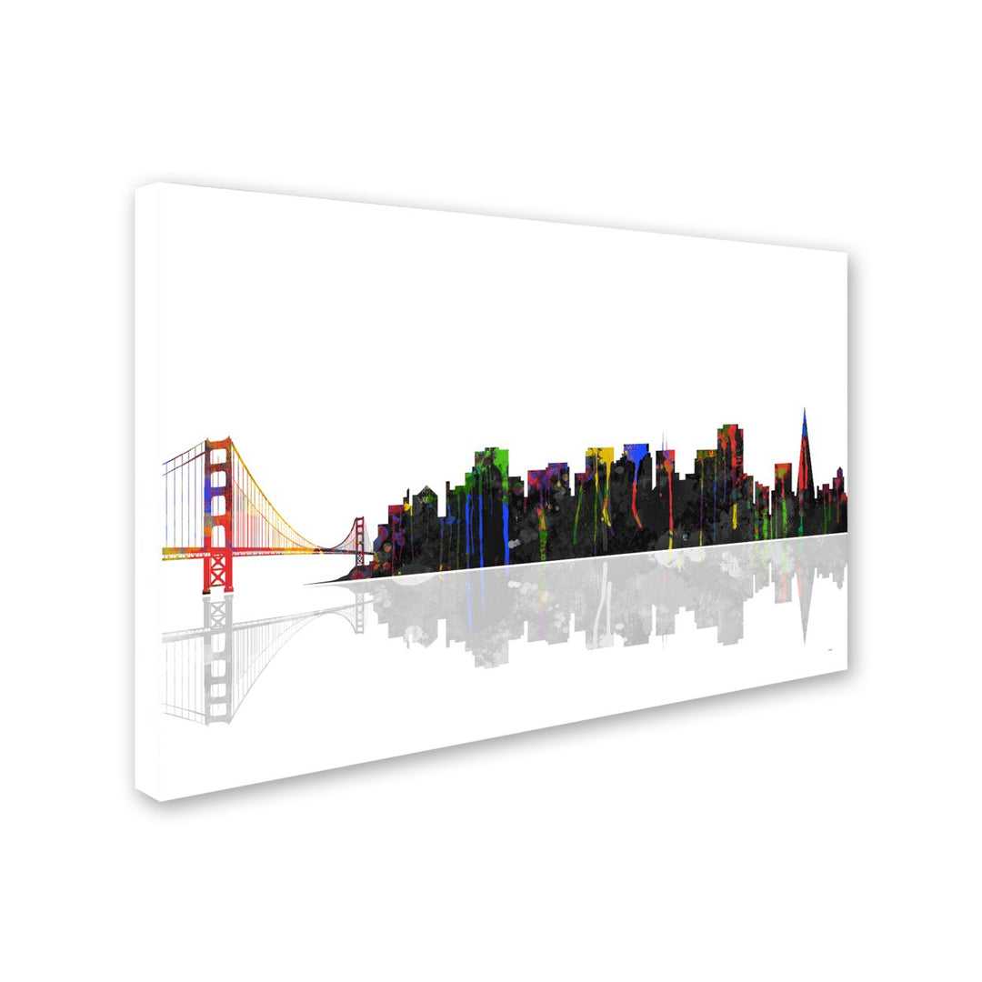 Marlene Watson San Francisco California Skyline Canvas Art 16 x 24 Image 2