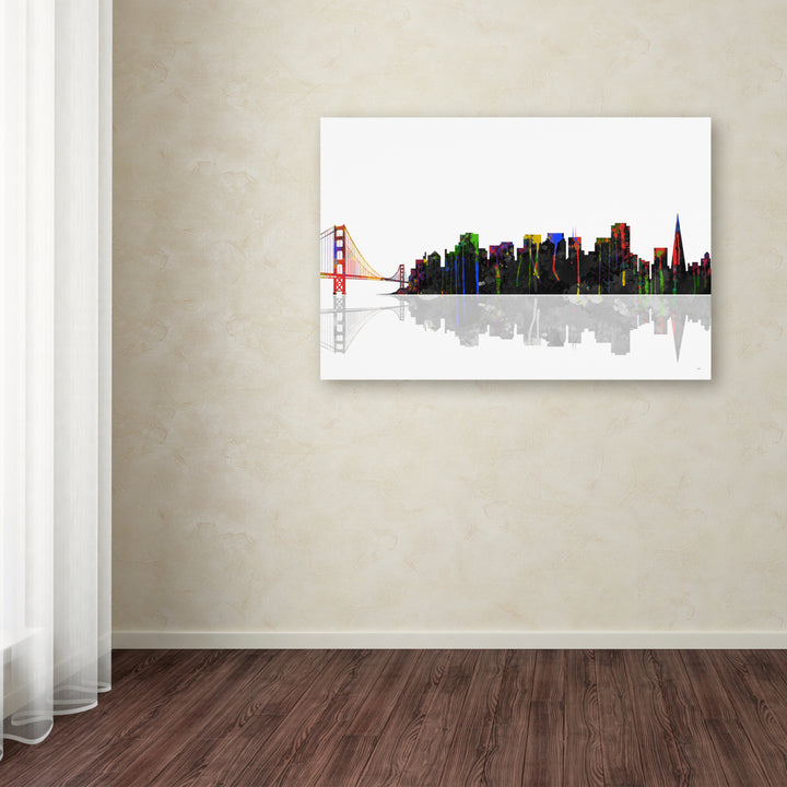 Marlene Watson San Francisco California Skyline Canvas Art 16 x 24 Image 3