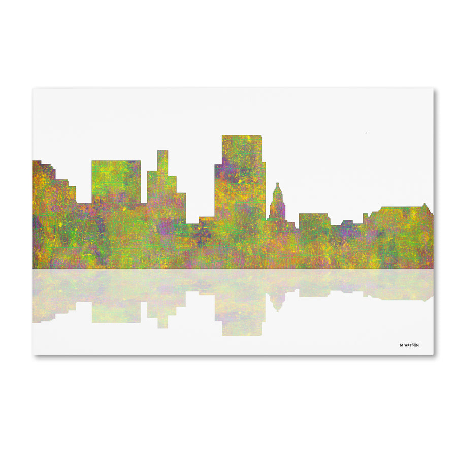 Marlene Watson Boise Idaho Skyline Canvas Art 16 x 24 Image 1