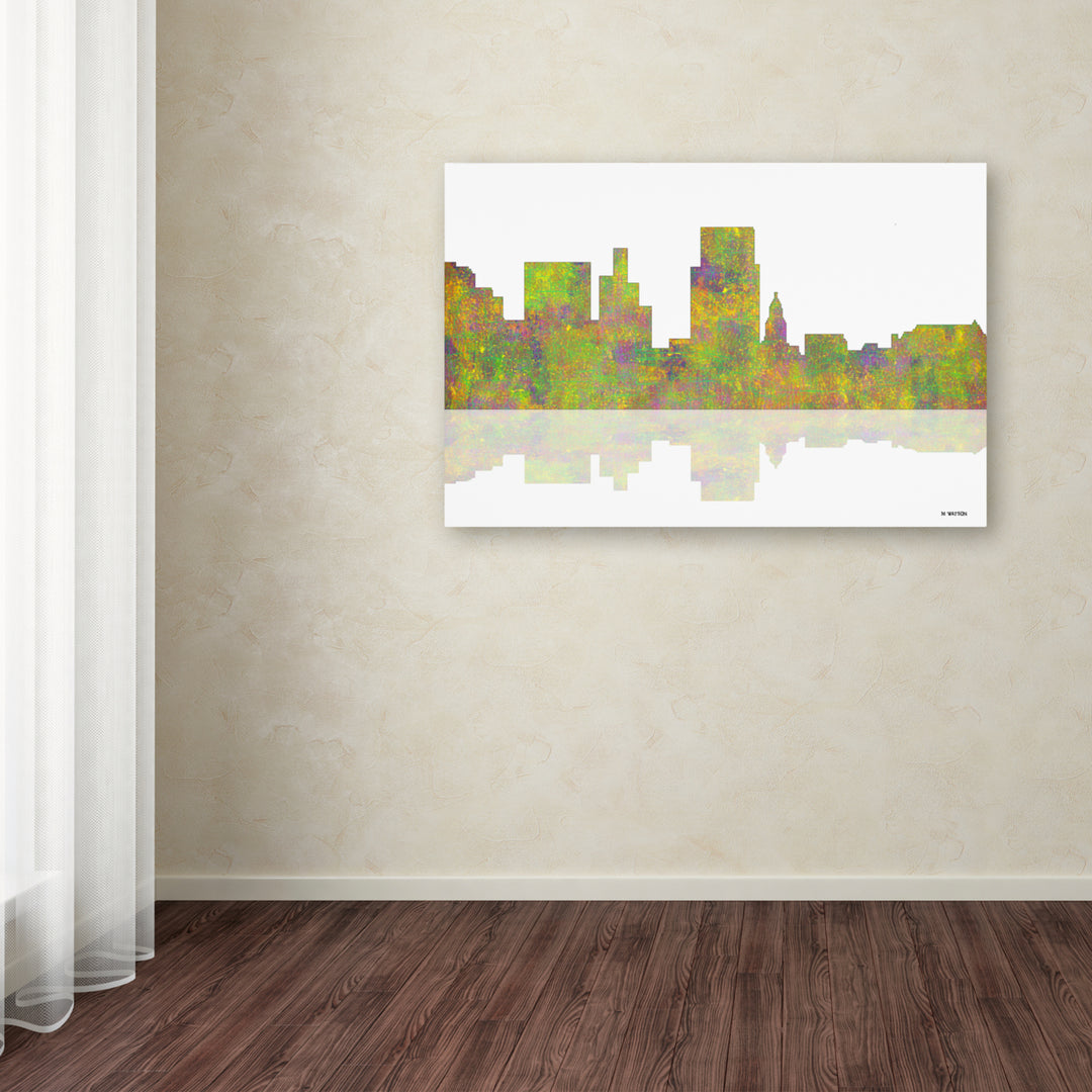 Marlene Watson Boise Idaho Skyline Canvas Art 16 x 24 Image 3