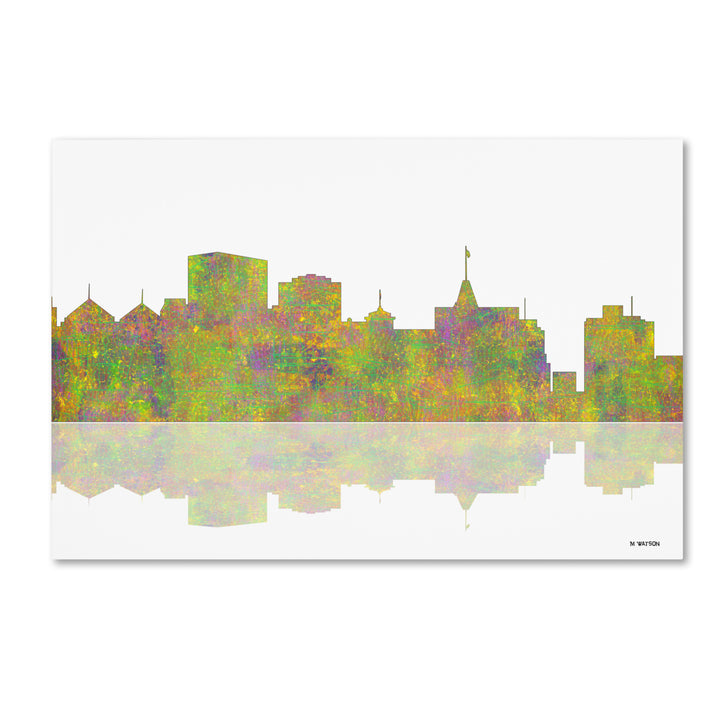 Marlene Watson Oakland California Skyline Canvas Art 16 x 24 Image 1