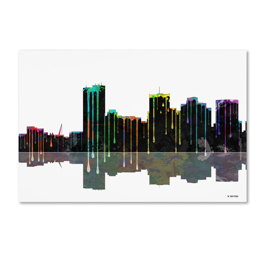 Marlene Watson Phoenix Arizona Skyline II Canvas Art 16 x 24 Image 1