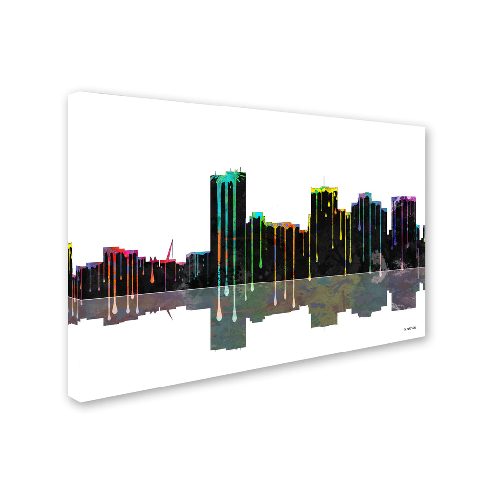 Marlene Watson Phoenix Arizona Skyline II Canvas Art 16 x 24 Image 2