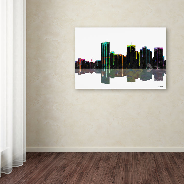 Marlene Watson Phoenix Arizona Skyline II Canvas Art 16 x 24 Image 3