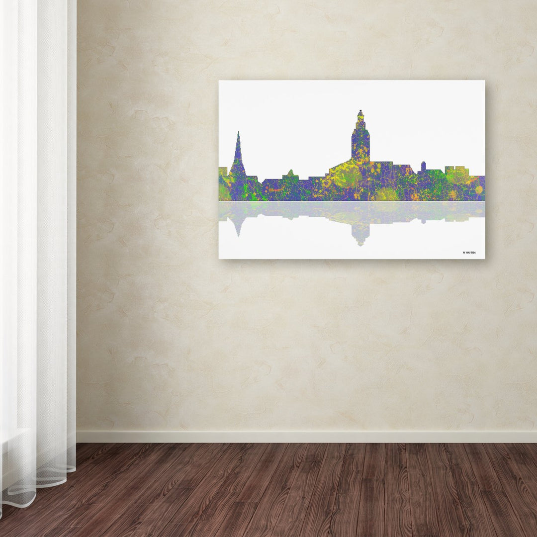 Marlene Watson Annapolis Maryland Skyline III Canvas Art 16 x 24 Image 3